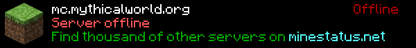 MythicalWorld Minecraft Server Banner