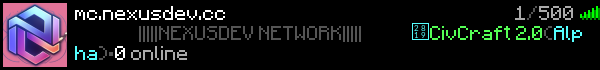 Nexus Speranza Minecraft Server Banner