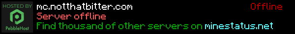 Not That Bitter Server Minecraft Server Banner