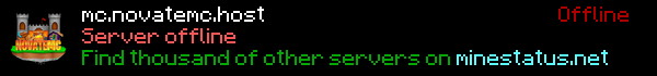 NovateMC Minecraft Server Banner