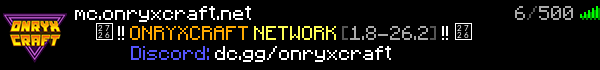 OnryxCraft Network Minecraft Server Banner