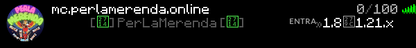 PerLaMerenda [PLM] Minecraft Server Banner