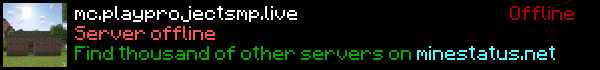Project SMP Minecraft Server Banner