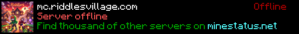 Riddles Village Minecraft Server Banner
