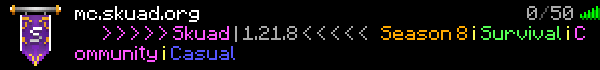 Skuad Network 1.16.5 Minecraft Server Banner
