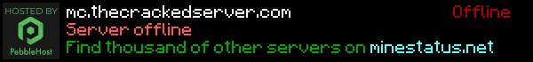 The Cracked Server Minecraft Server Banner