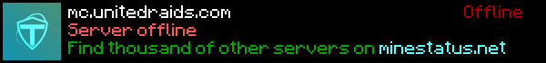 United Raids Minecraft Server Banner