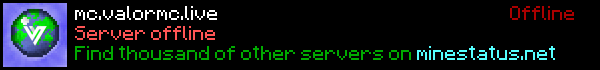 ValorMC Minecraft Server Banner