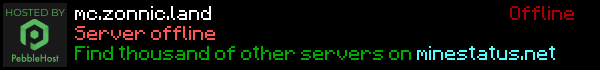 ZonnicLand Minecraft Server Banner