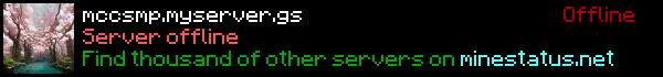 MCC SMP (Minecraft Crew) Minecraft Server Banner