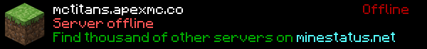 MCTitans Minecraft Server Banner