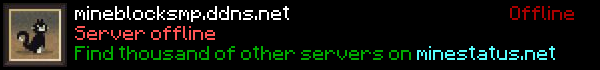 MineBlockSMP Minecraft Server Banner