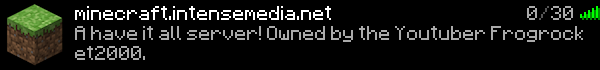 Intense Minecraft Server Banner