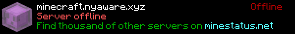 Nyacraft Minecraft Server Banner