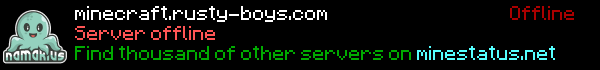 Rusty Boys Minecraft Server Banner