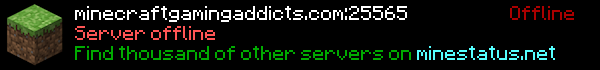 Minecraft Gaming Addicts Minecraft Server Banner