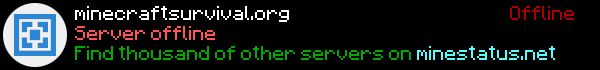 MinecraftSurvival Minecraft Server Banner