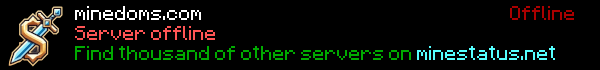 Minedoms Minecraft Server Banner