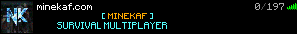 MINEKAF Minecraft Server Banner