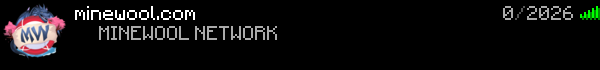 Minewool Network Minecraft Server Banner