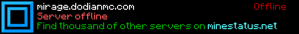 MirageMC Minecraft Server Banner