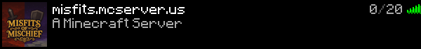 Misfits Pixelmon Minecraft Server Banner
