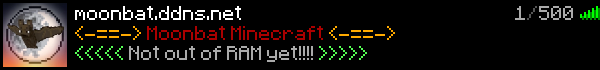 Moonbat Minecraft Minecraft Server Banner