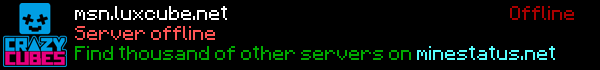 LuxCube Minecraft Server Banner