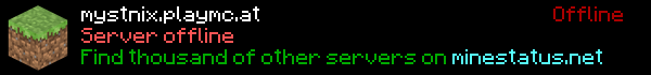 MystNix Minecraft Server Banner
