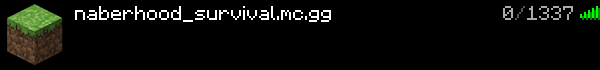 NaberHood Survival Minecraft Server Banner