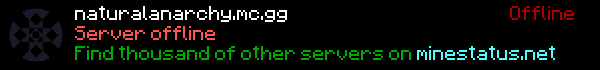 Natural Anarchy Minecraft Server Banner
