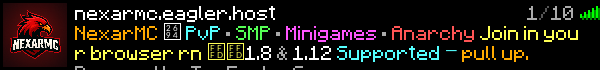 NexarMC Minecraft Server Banner