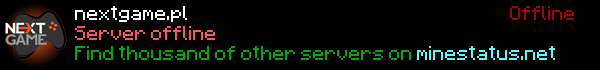 NextGame.pl Minecraft Server Banner