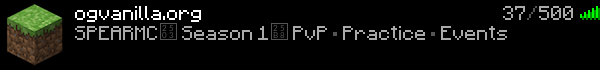 Og vanilla Minecraft Server Banner