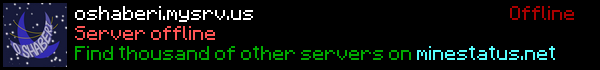 Oshaberi Minecraft Server Banner