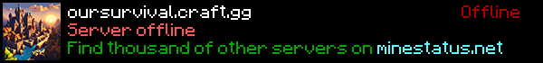 Survival MC Minecraft Server Banner