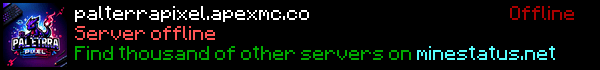 Palterra Pixel Minecraft Server Banner