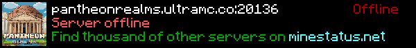 Pantheon Realms Minecraft Server Banner