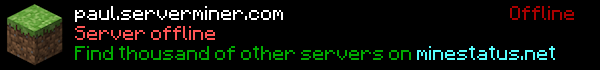 Paul's World Minecraft Server Banner