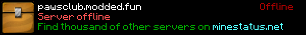 Paws Club Minecraft Server Banner