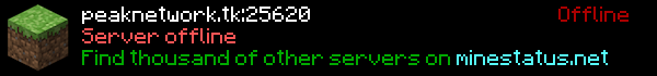 Peak Network Minecraft Server Banner
