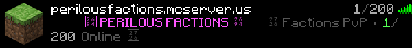 Perilous Factions Minecraft Server Banner