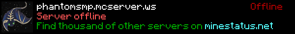 Phantom SMP Minecraft Server Banner