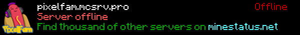 PixelFam Minecraft Server Banner