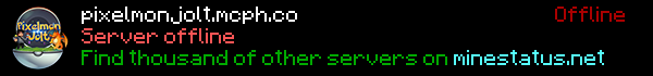 Pixelmon Jolt Minecraft Server Banner