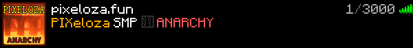 Pixeloza Minecraft Server Banner
