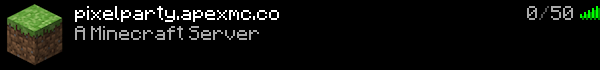 PixelParty Minecraft Server Banner
