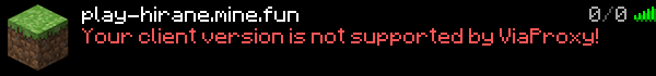 Hirane Minecraft Server Banner