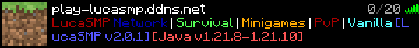 LucaSMP Minecraft Server Banner
