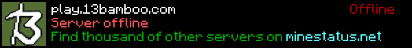 13Bamboo ! Minecraft Server Banner
